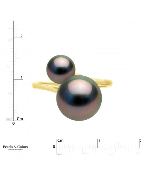 Bague Perles Tahiti - Or