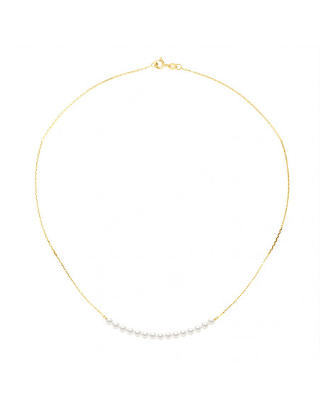 Collar de perlas - oro