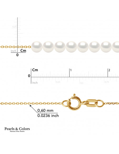 Collar de perlas - oro