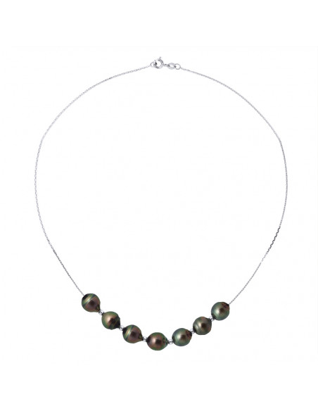 Tahiti collar de perlas - oro