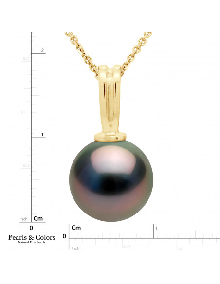 Tahiti collar de perlas - oro