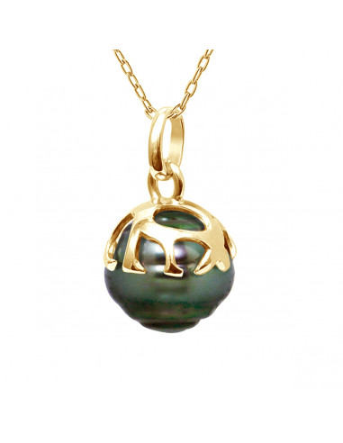 Tahitian Pearl Pendant - Gold