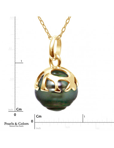 Tahitian Pearl Pendant - Gold