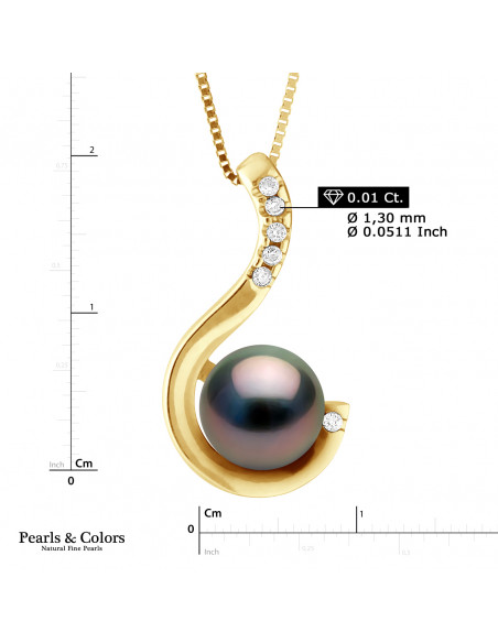 Tahitian Pearl Pendant - Gold