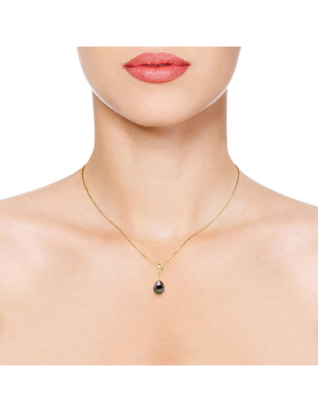 Tahitian Pearl Necklace - Gold