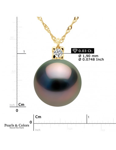 Tahitian Pearl Necklace - Gold