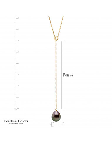 Tahitian Pearl Necklace - Gold