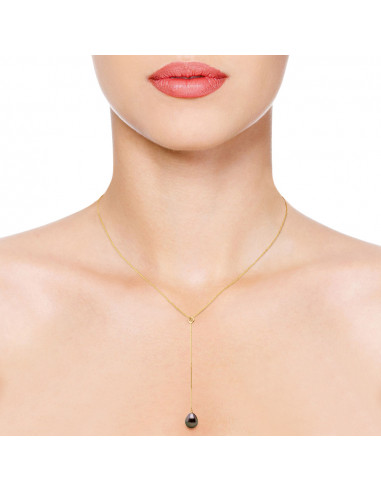 Tahitian Pearl Necklace - Gold