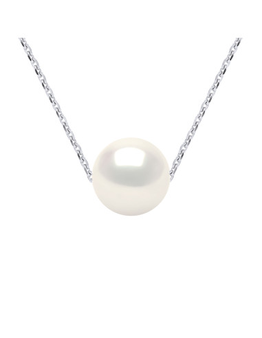 Parure Boucles d'Oreilles, Collier et Bracelet - Perle de Culture d'Eau Douce 8-9 mm