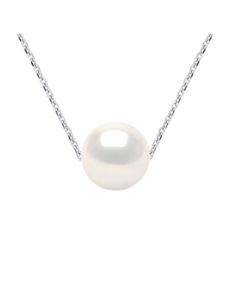 Parure Boucles d'Oreilles, Collier et Bracelet - Perle de Culture d'Eau Douce 8-9 mm